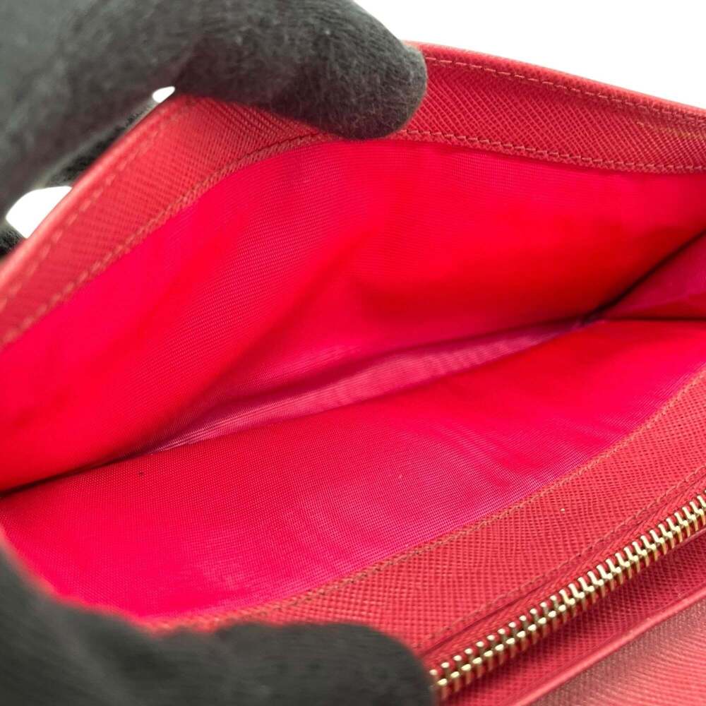 PRADA Prada Long Wallet, Saffiano Leather, Flap, Pink, Two-Tone, Gold Hardwar... - Picture 15 of 16
